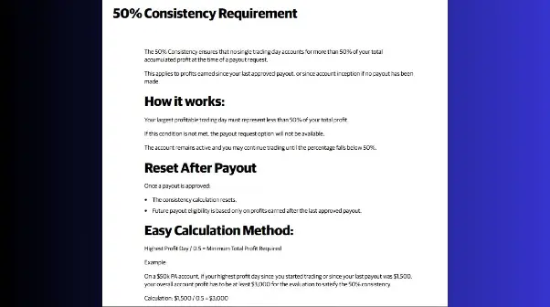 Apex the 50% consistency rule